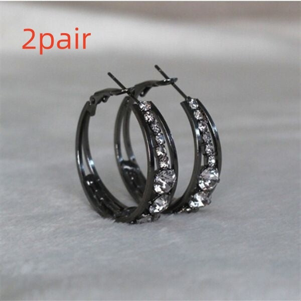 European & American Mosaic Drill Earrings – Women’s Fashion Jewellery