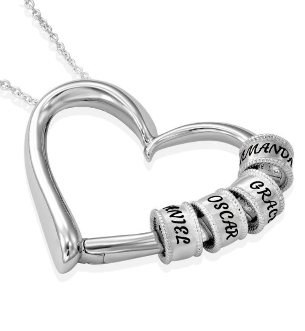 Personalized Heart Name Necklace – Custom Women’s Pendant Jewellery, Perfect Mother’s Day Gift