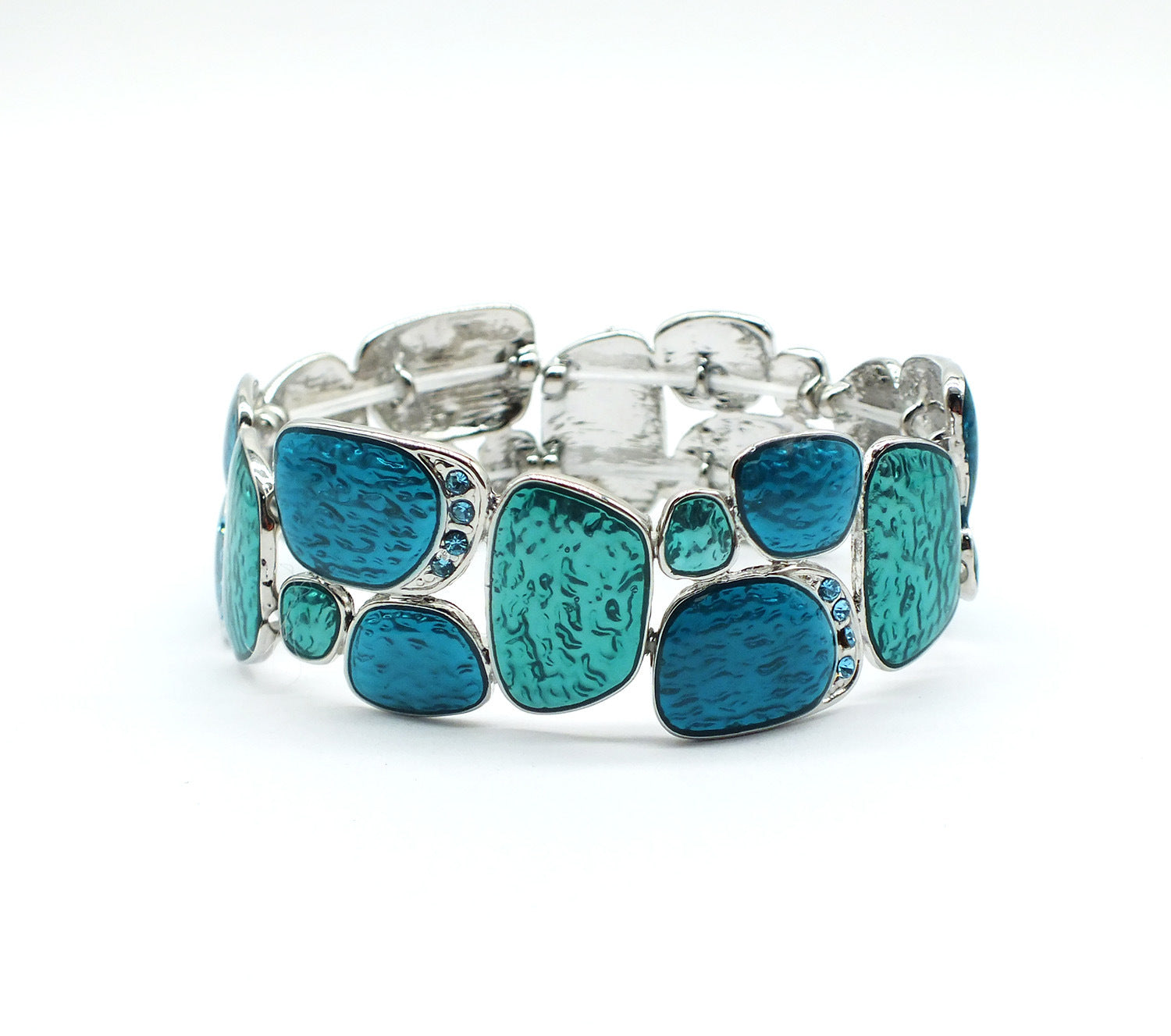 Women’s Geometric Enamel Stretch Bracelet