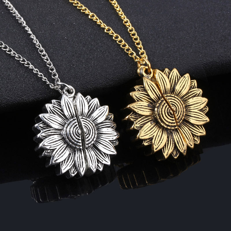 You Are My Sunshine Sunflower Necklace – For Women & Men