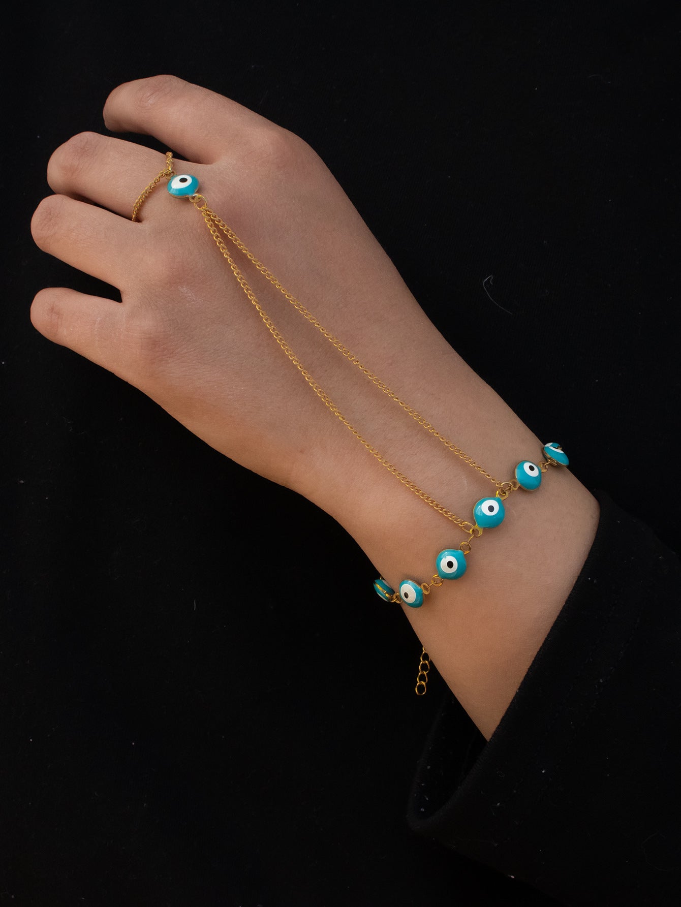 Women’s Titanium Steel Evil Eye Lucky Bracelet