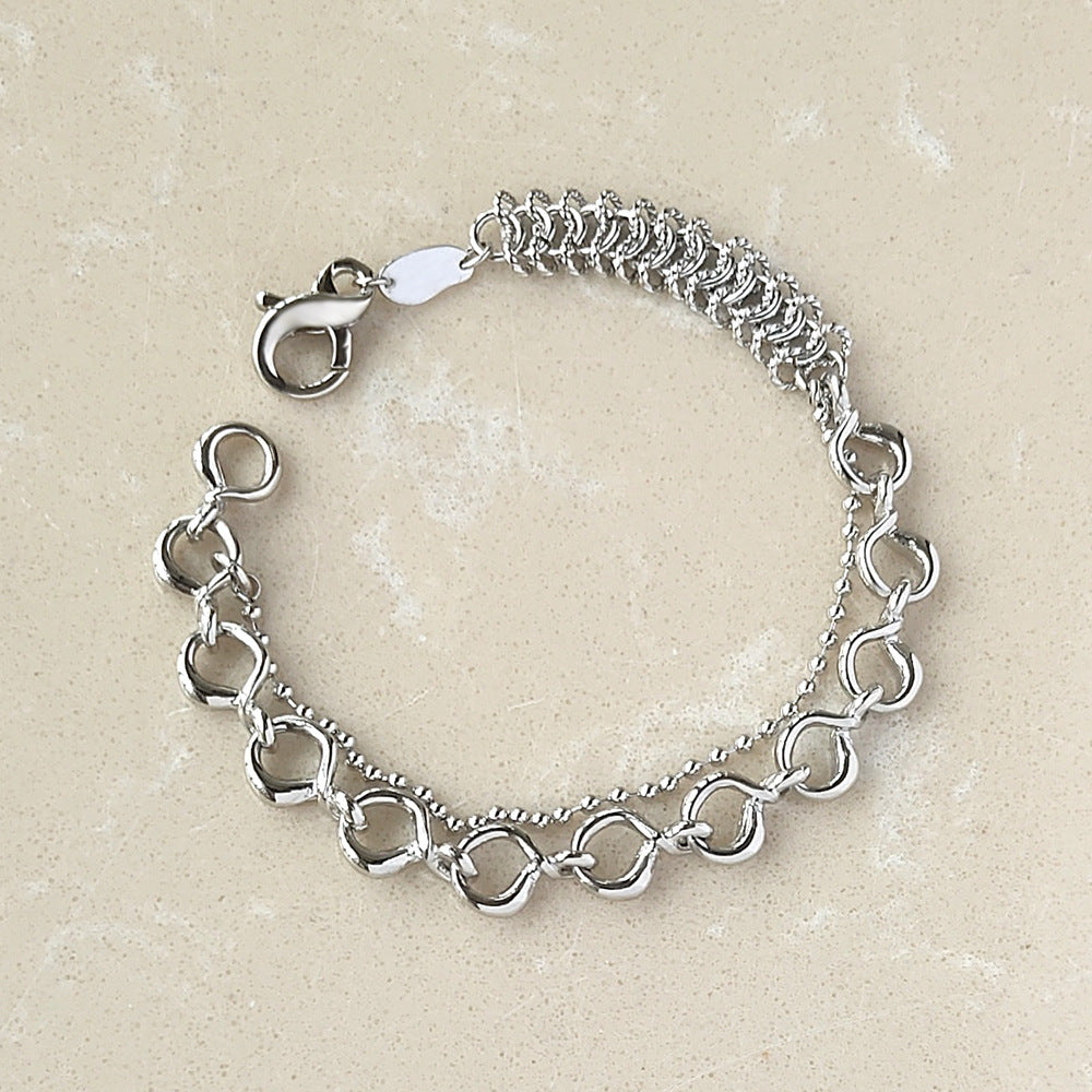 Metal Wind Venom Splicing Bracelet – Unisex Simple Personality Design for Men and Women