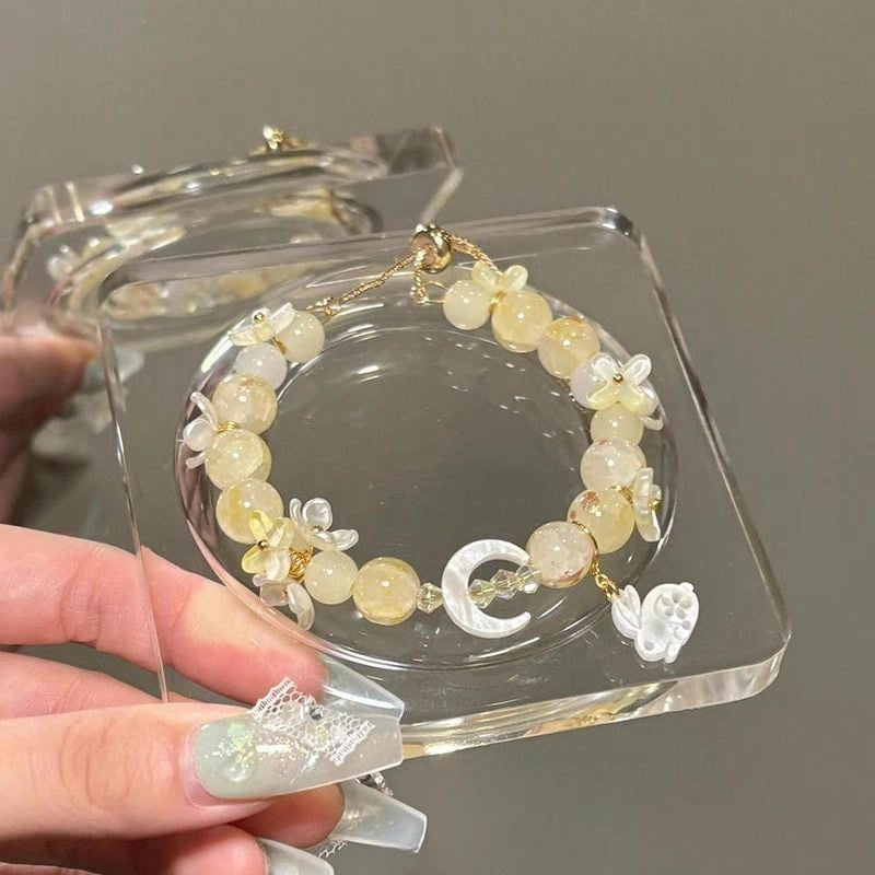 Rabbit Beaded Bracelet – Chinese Niche Handmade Design