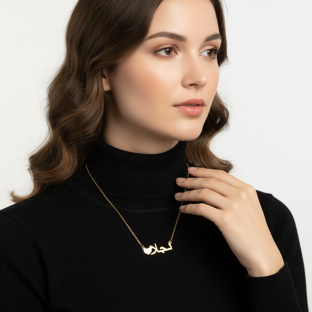 Black turtleneck close-up