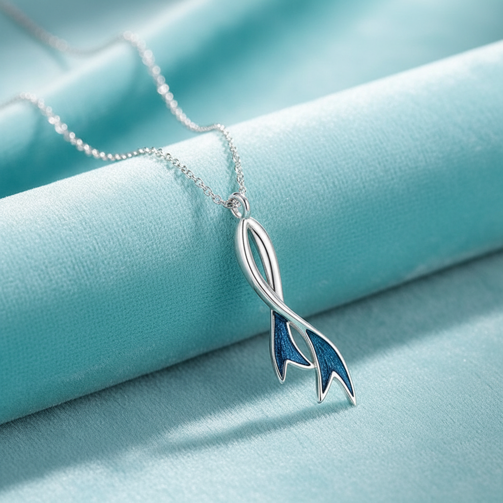 Blue Dolphin on Aqua Velvet