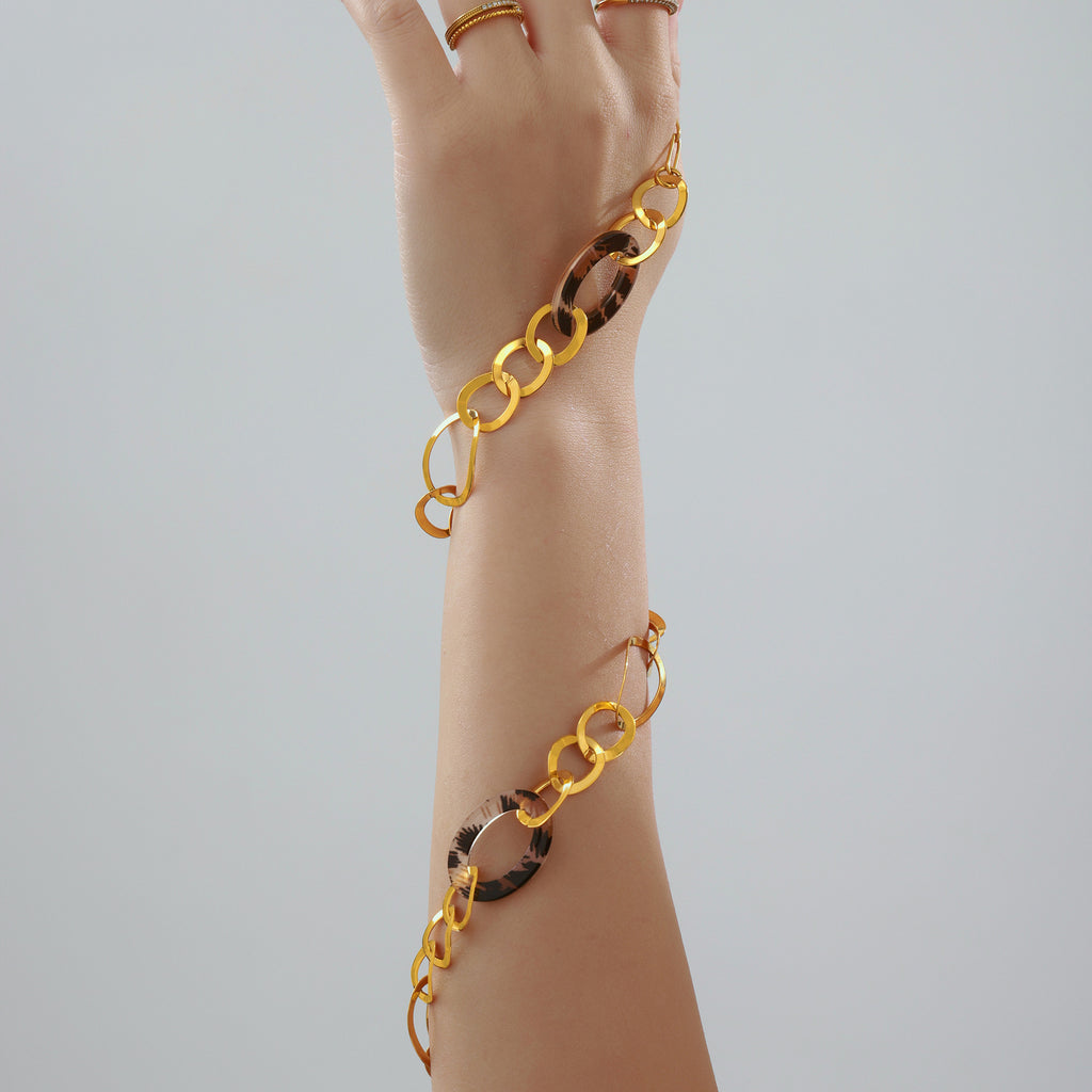 Sweater Necklace – 18K Gold-Plated Stainless Steel Original Design Jewellery