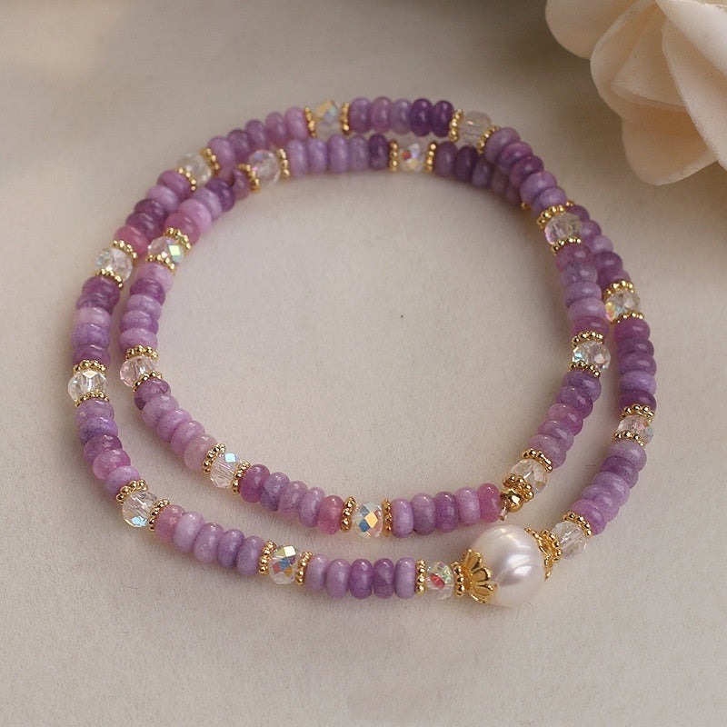 Double Ring Pearl Bracelet – Elegant Minority-Inspired Women’s Design