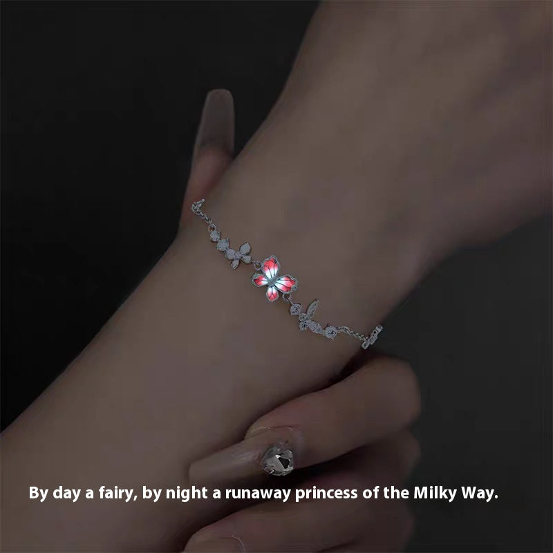 Luminous Butterfly Dream Bracelet – Glow-in-the-Dark Design