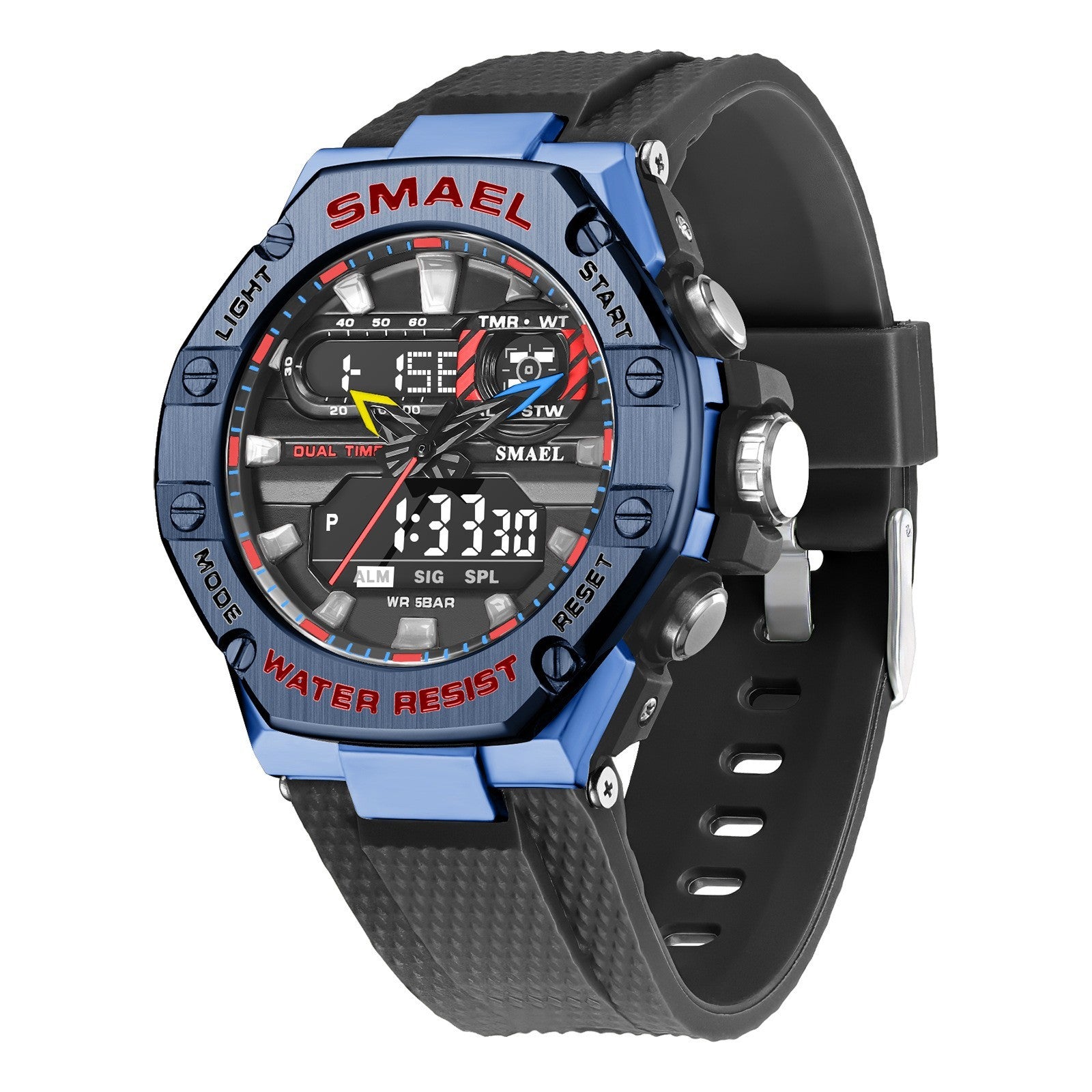Men’s Digital Alloy Electronic Watch – Stylish LED Timepiece