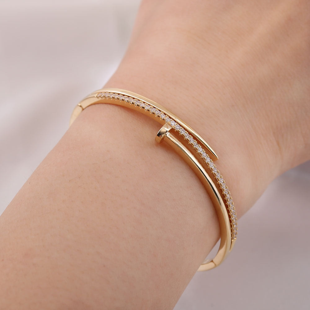 Edgy Nail-Inspired Bracelet – Unique Women’s Fashion Jewellery