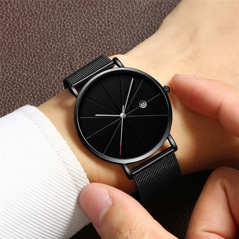 Men’s Waterproof Quartz Calendar Watch – Simple & Stylish