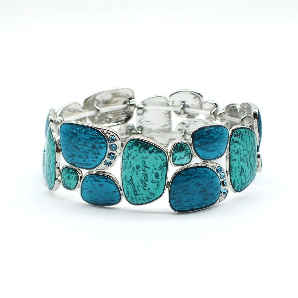 Women’s Geometric Enamel Stretch Bracelet
