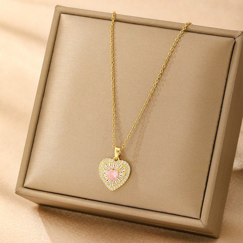 Light Luxury Love Necklace – All-Match Elegant Jewellery for Women