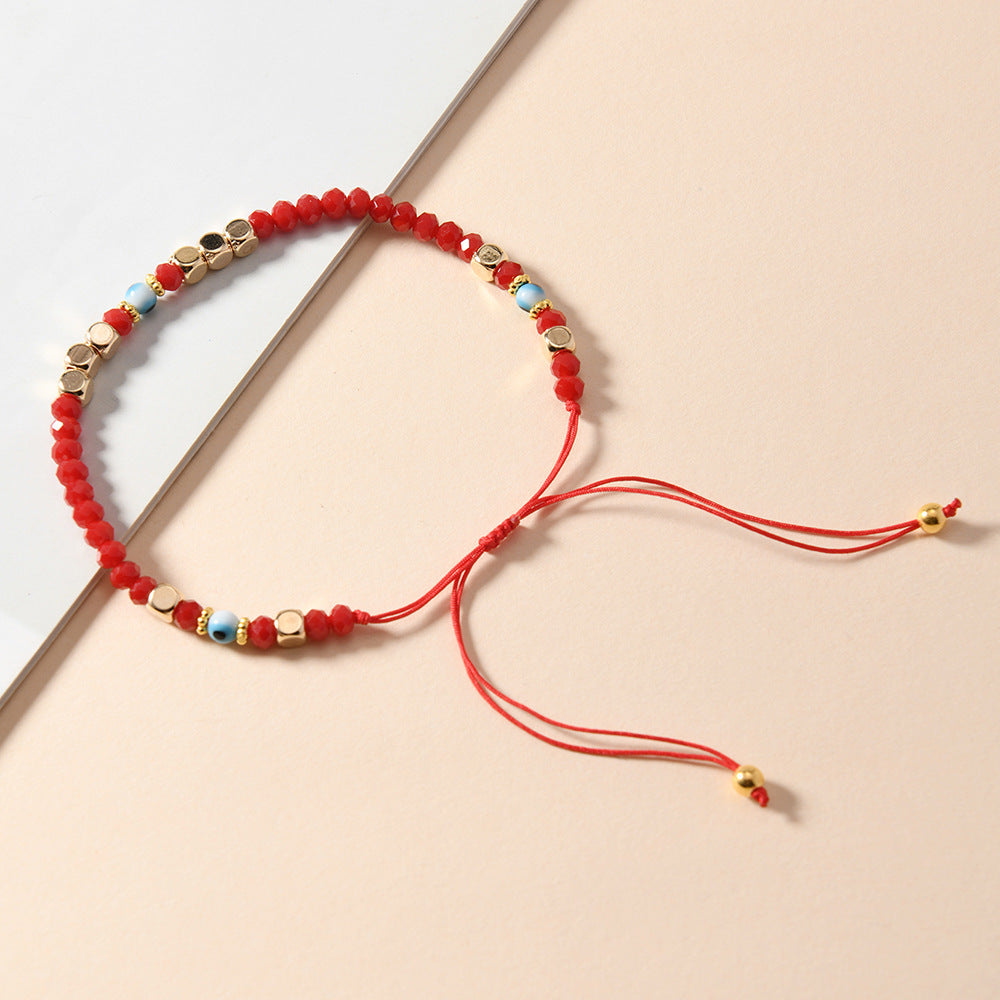 His and Hers Beaded Hand-woven Bracelets