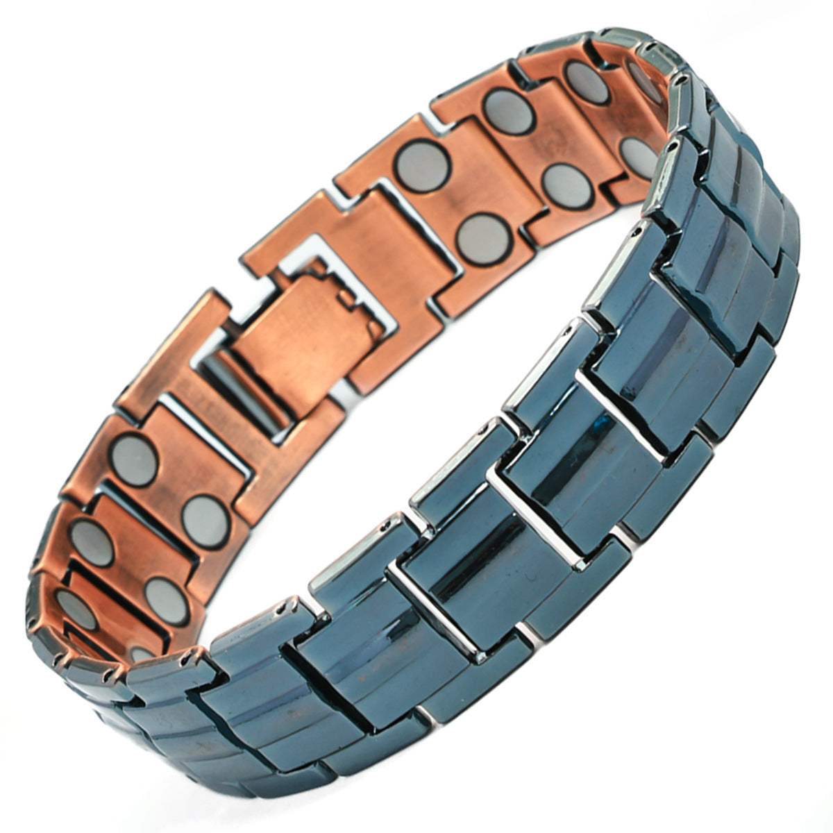 Carved Retro Three-Row Full Magnet Bracelet – Unisex Design