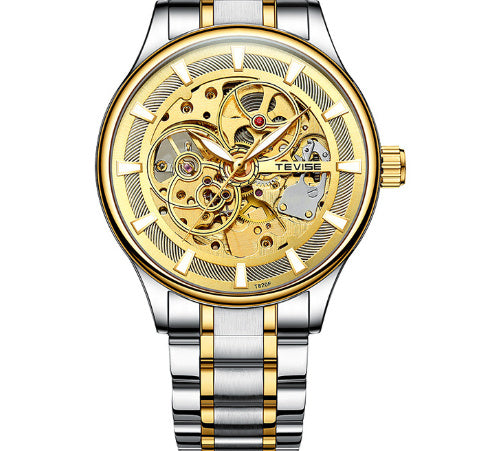 Men’s Luminous Star Mechanical Watch – Day & Night Stylish Timepiece