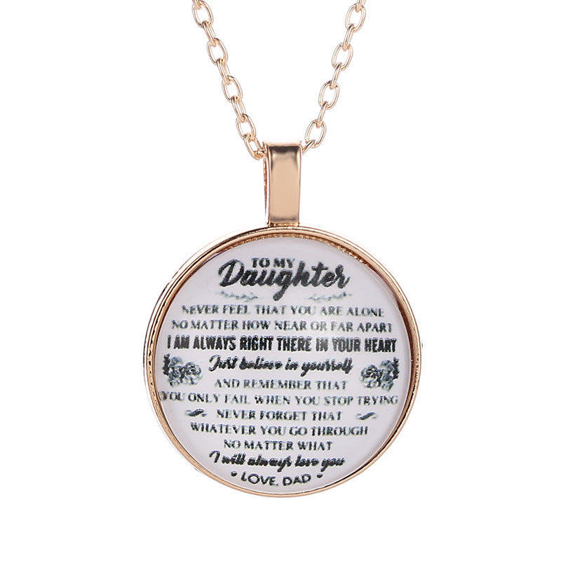 Child & Family Letter Necklace – Personality Pendant Necklace for Kids and Parents