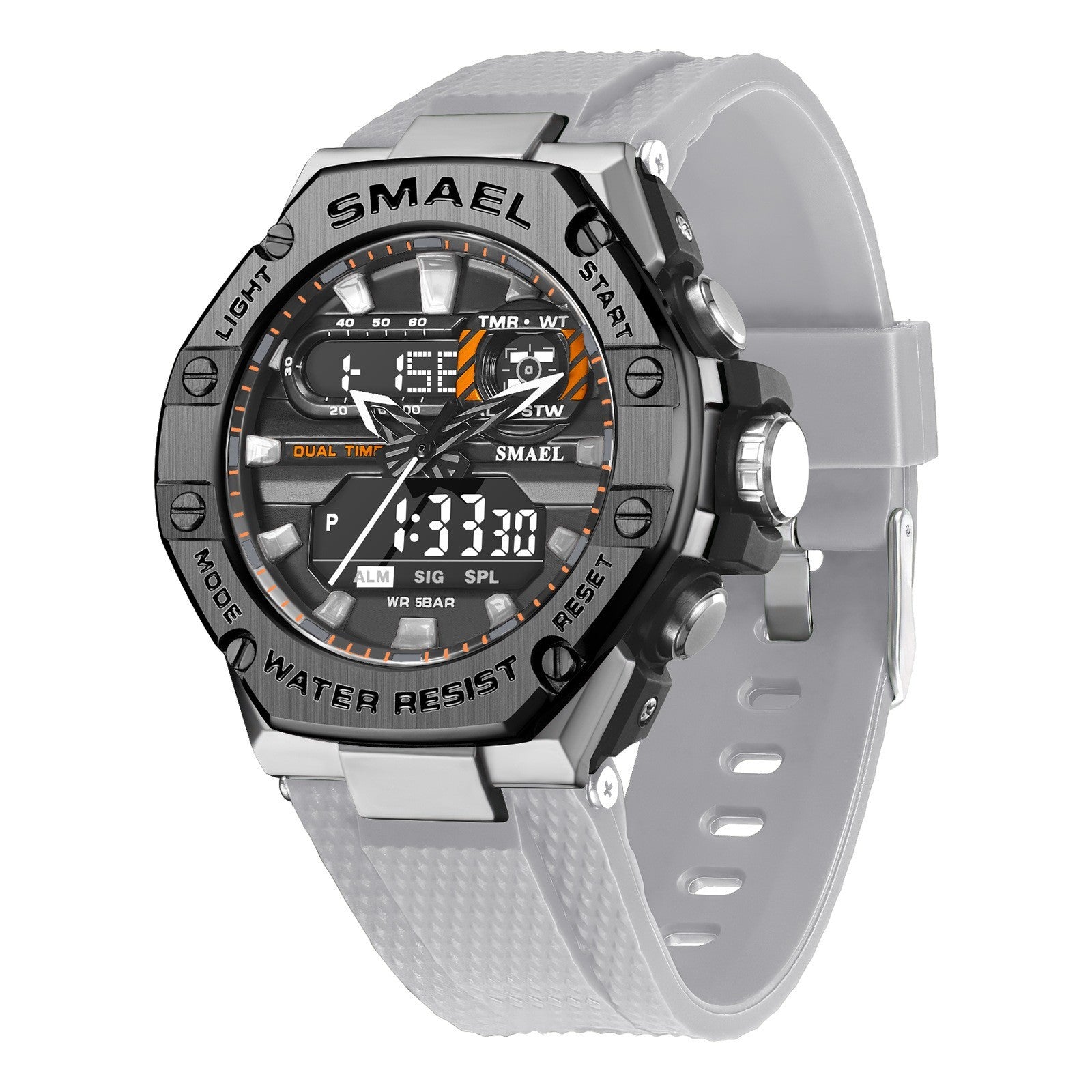 Men’s Digital Alloy Electronic Watch – Stylish LED Timepiece