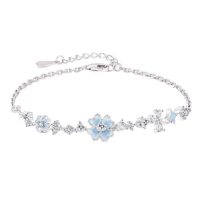 Women’s Star Wish Four-Leaf Clover Copper Bracelet