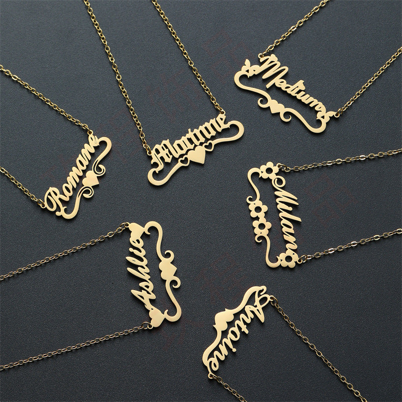 Custom Personalized Name Necklace – 18K Gold-Plated Stainless Steel Jewellery
