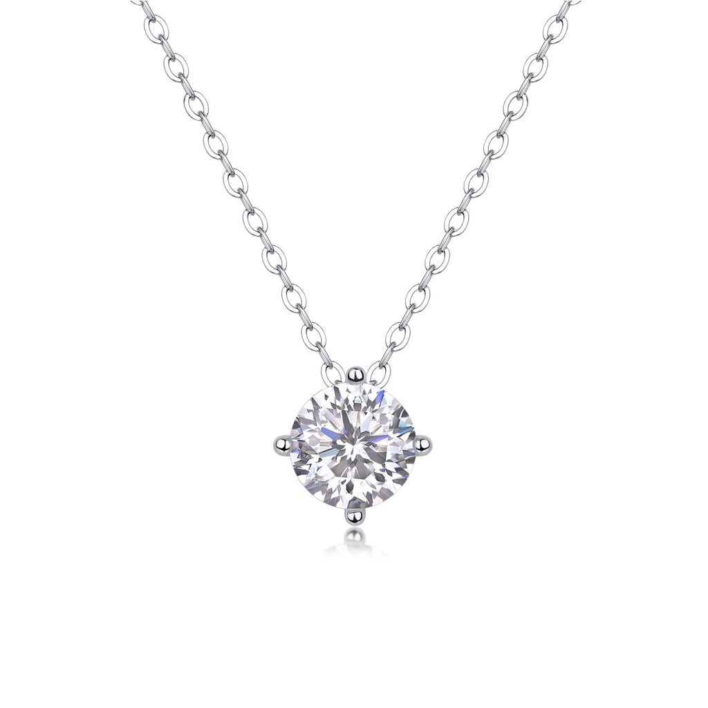 True Heart Moissanite Diamond Pendant – 1-Carat S925 Sterling Silver Jewellery