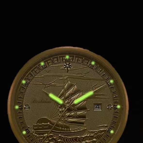Smooth Sailing Men’s Calendar Watch – Night Light & Waterproof Stylish Timepiece