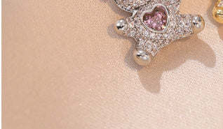 Bear Heart Love Necklace for Women