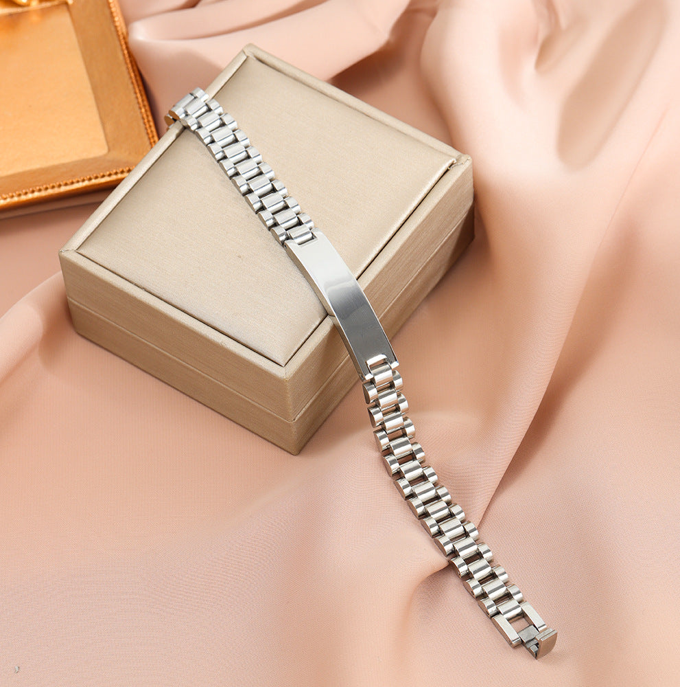 Trendy Watch Chain Strap Bracelet – Unique Design for Women