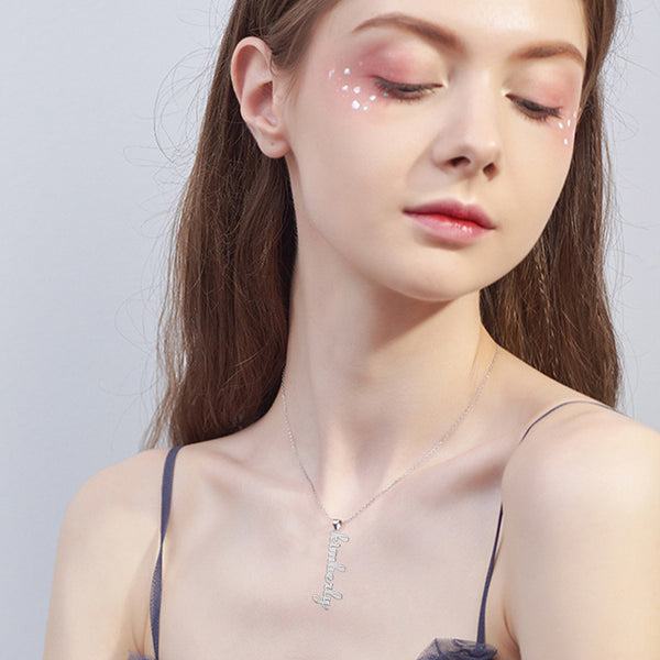 Personalized Sterling Silver Name Necklace – Custom Souvenir Jewellery for Women