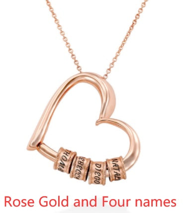 Personalized Heart Name Necklace – Custom Women’s Pendant Jewellery, Perfect Mother’s Day Gift