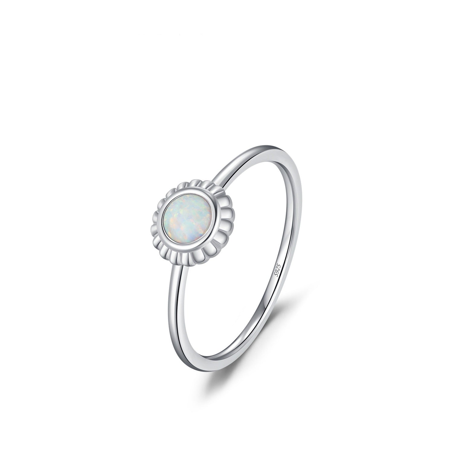 Sterling Silver Women’s Ring with Gemstone Accent – Adjustable & Elegant