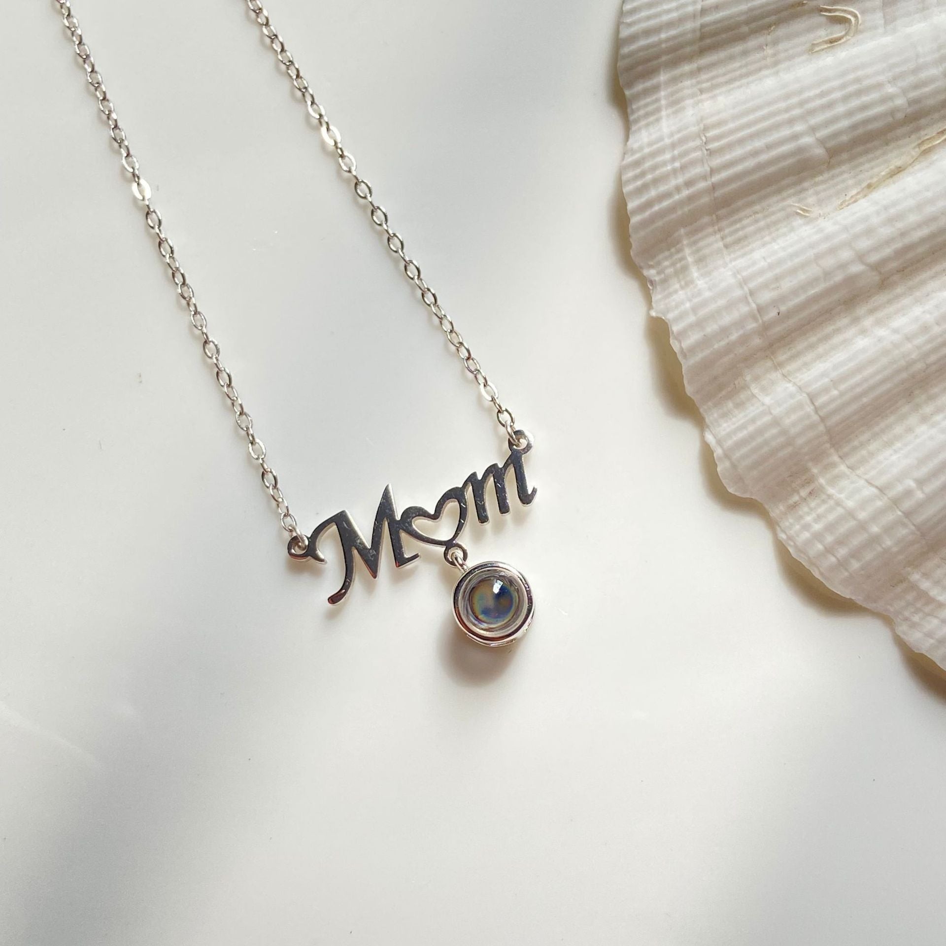 Unique Silver Love Necklace – 100 Languages “I Love You” Pendant