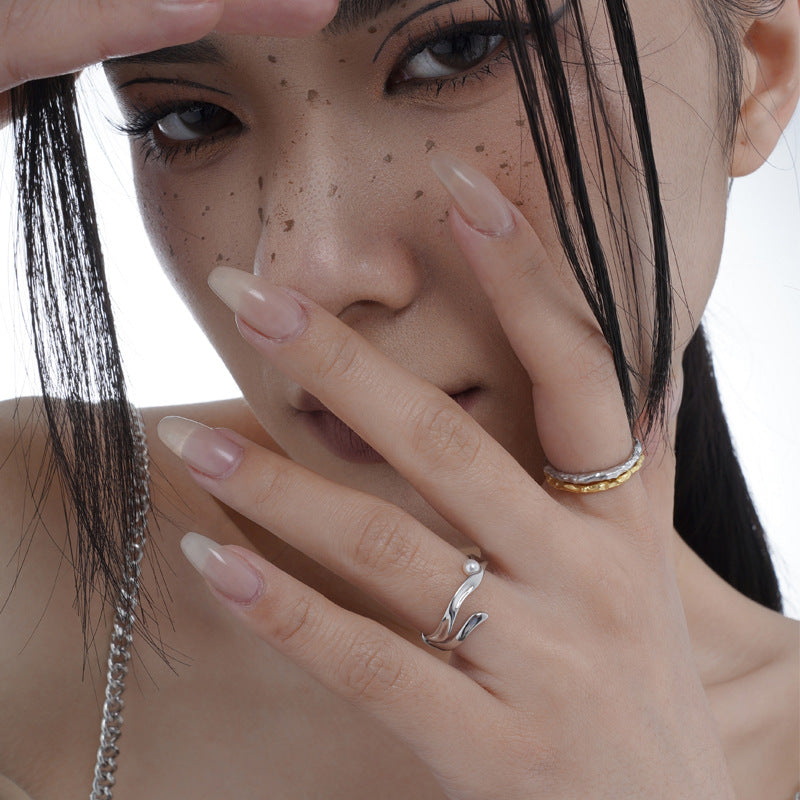 Minimalist Sterling Silver Irregular Ring