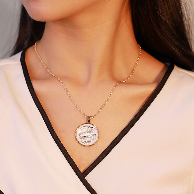 Child & Family Letter Necklace – Personality Pendant Necklace for Kids and Parents