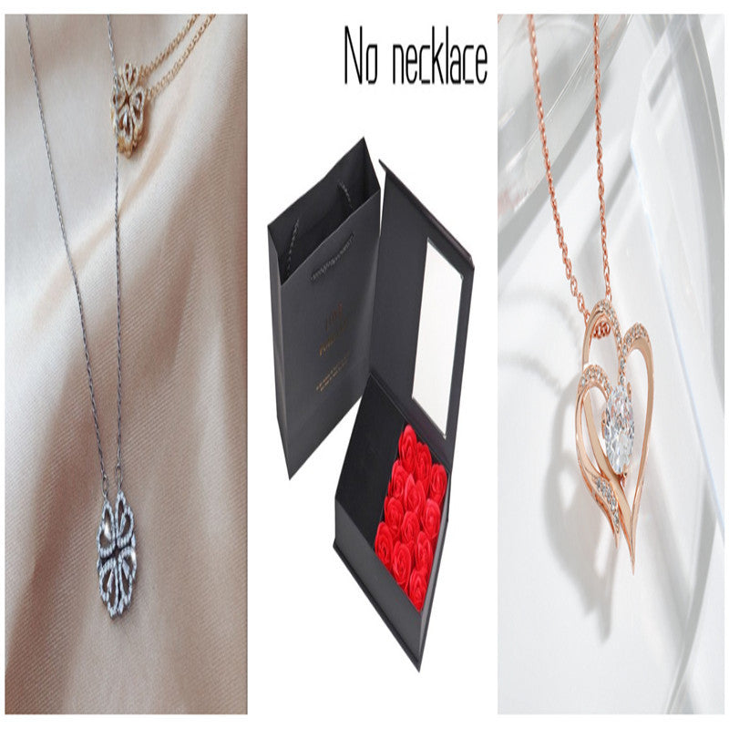 Detachable Four-Leaf Clover Necklace – Women’s Multi-Wear Zircon Chain