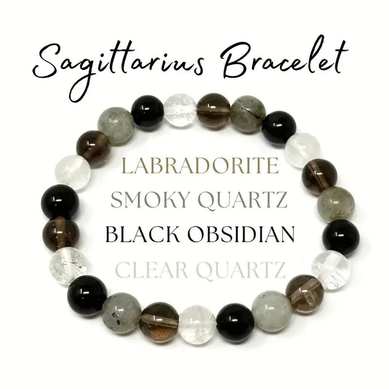 Unisex Zodiac Bracelets – Twelve Constellations Natural Stone Beads