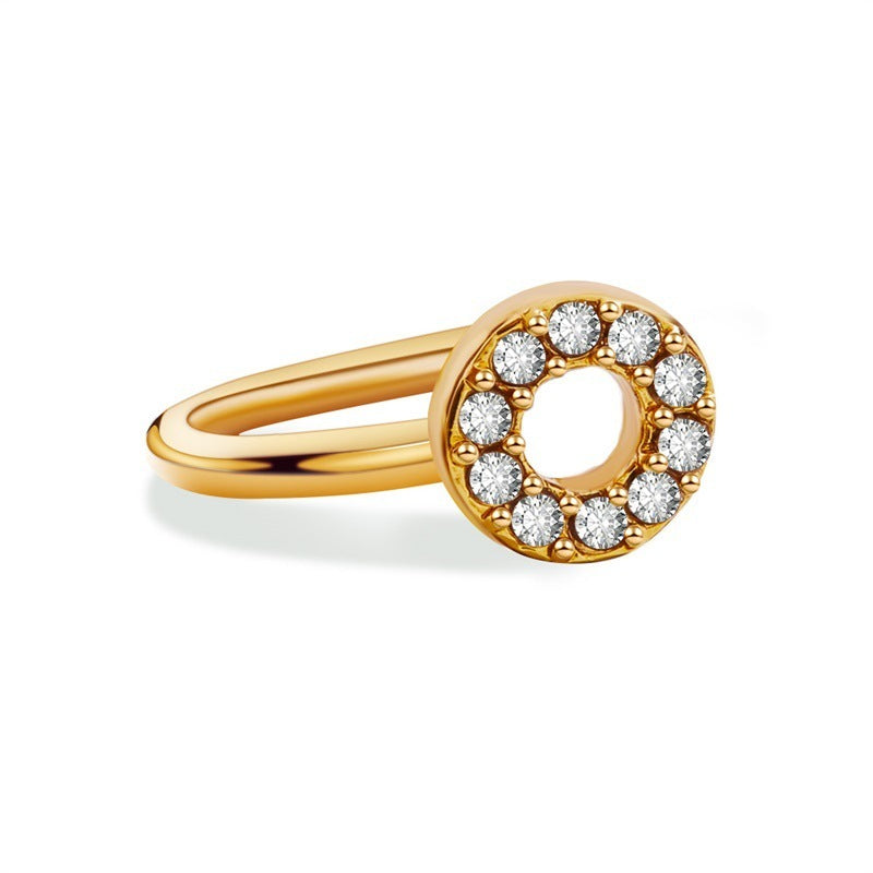 26 English Letters Diamond Ear Cuff – Mini U-shaped Earrings