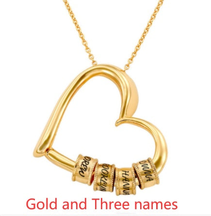 Personalized Heart Name Necklace – Custom Women’s Pendant Jewellery, Perfect Mother’s Day Gift