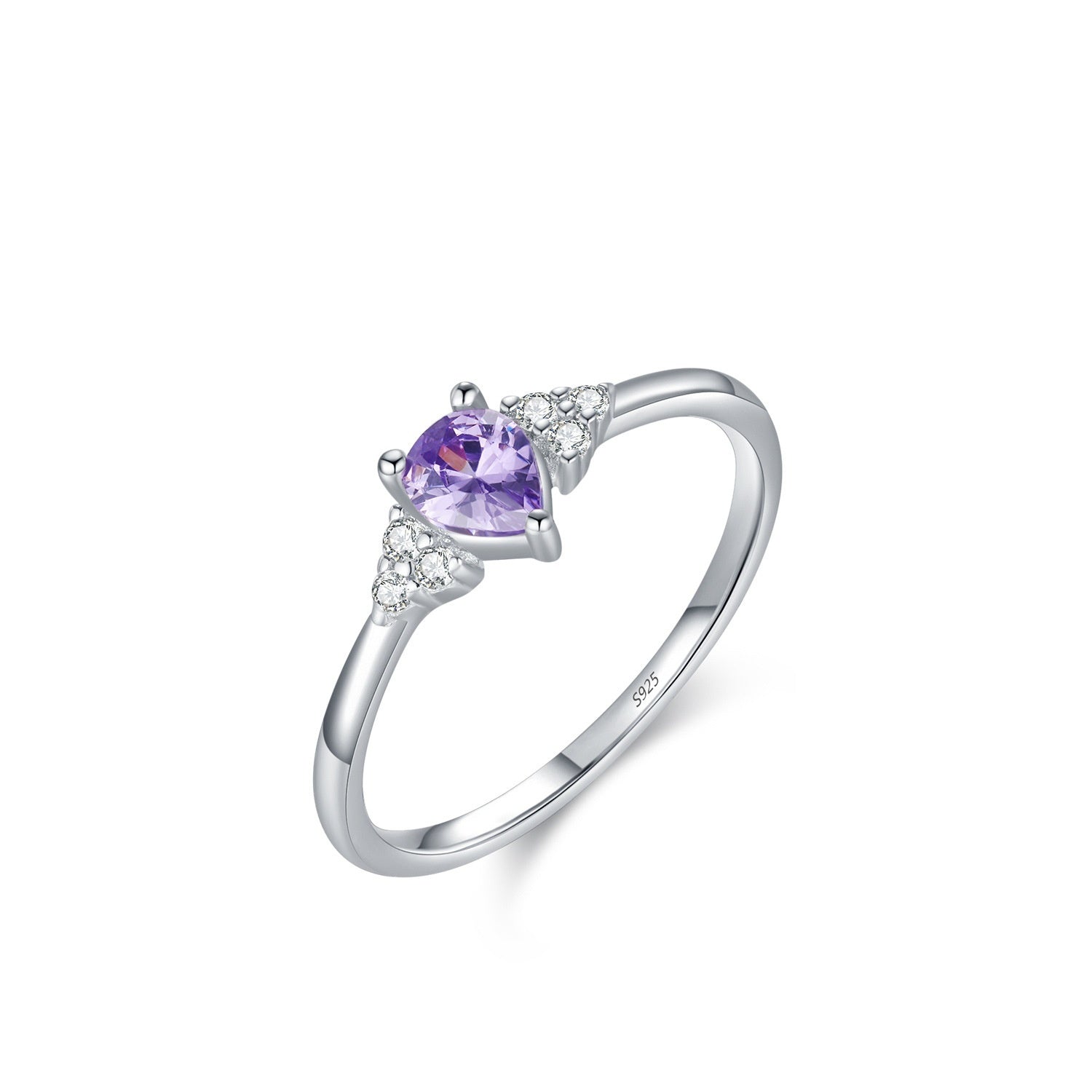 Sterling Silver Women’s Ring with Gemstone Accent – Adjustable & Elegant