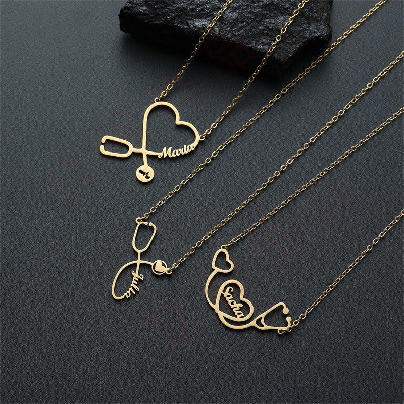 Custom Personalized Name Necklace – 18K Gold-Plated Stainless Steel Jewellery