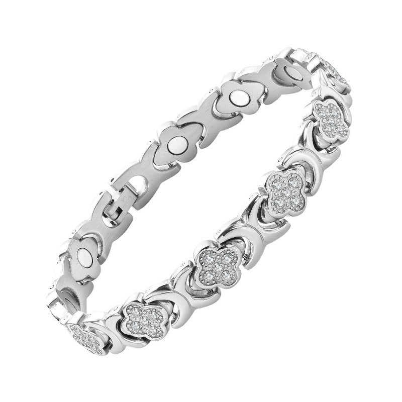 Unisex Flower Zinc Alloy Bracelet – Hanging Plating