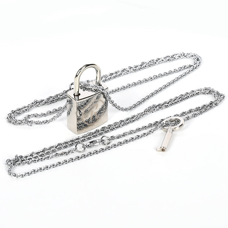 Couples’ Lock Necklace – Matching Pendant Necklace for Him & Her