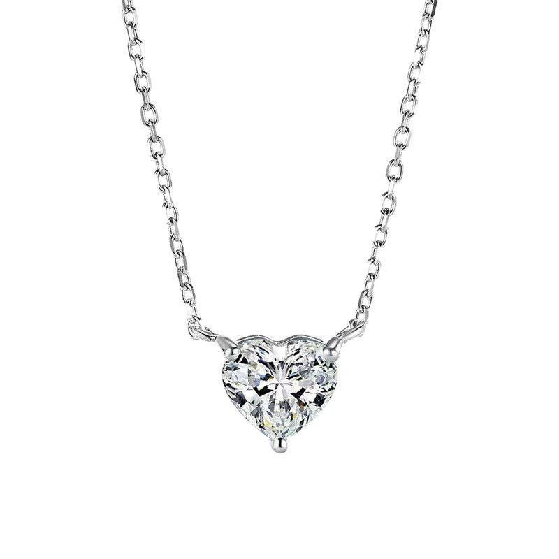 Women’s Simple Grace Love Necklace – Elegant Refined Heart Pendant Jewellery