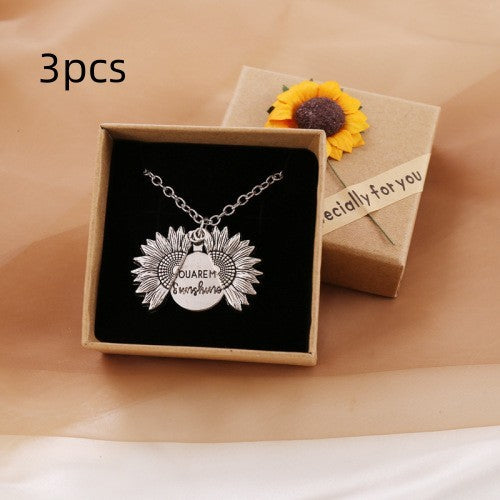 You Are My Sunshine Sunflower Necklace – For Women & Men