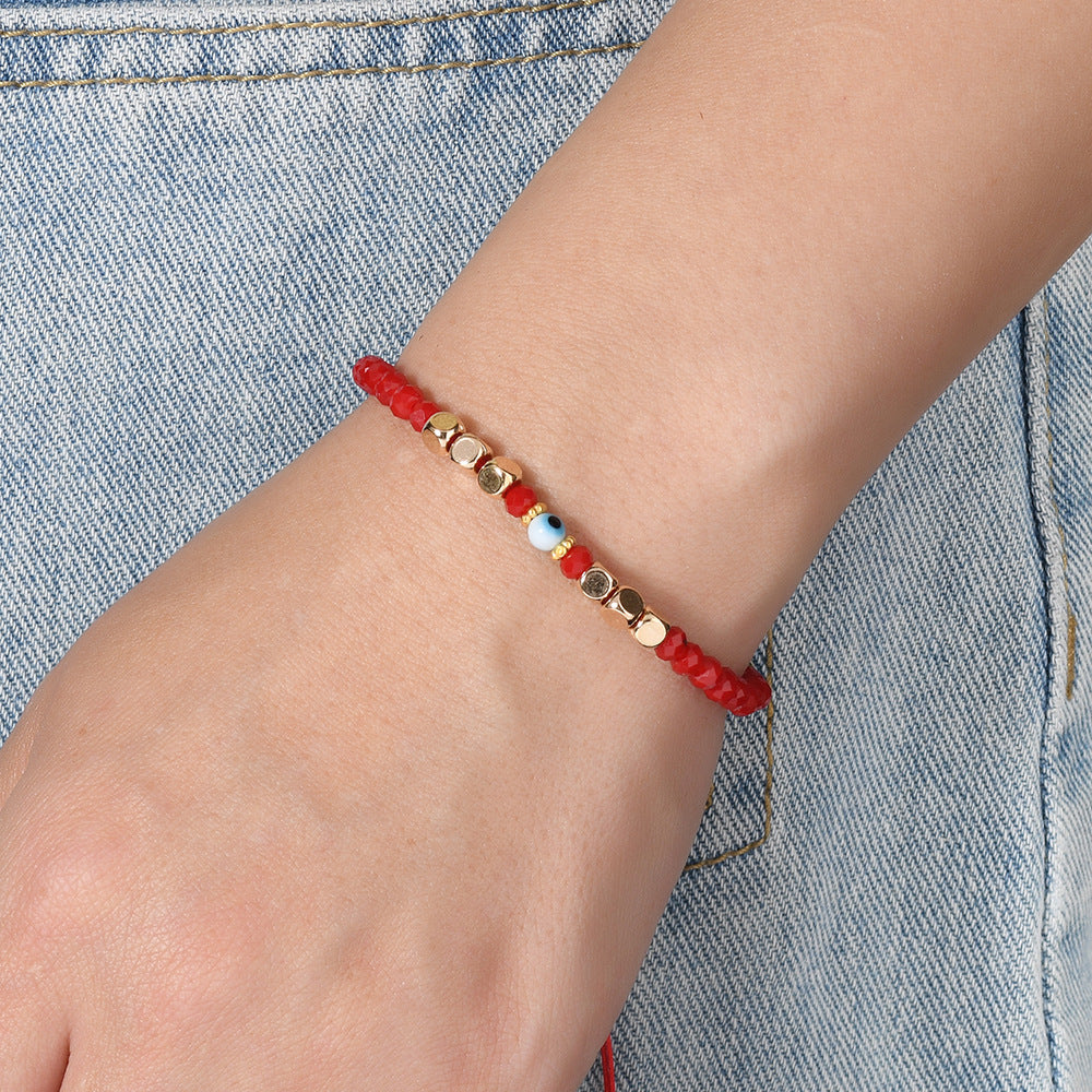 His and Hers Beaded Hand-woven Bracelets