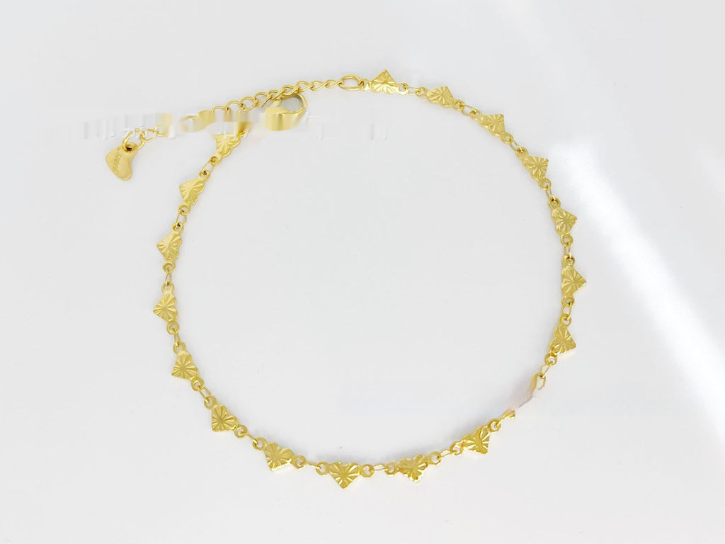 European & American Style Stainless Steel Anklet – Simple & Elegant