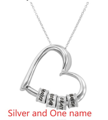 Personalized Heart Name Necklace – Custom Women’s Pendant Jewellery, Perfect Mother’s Day Gift