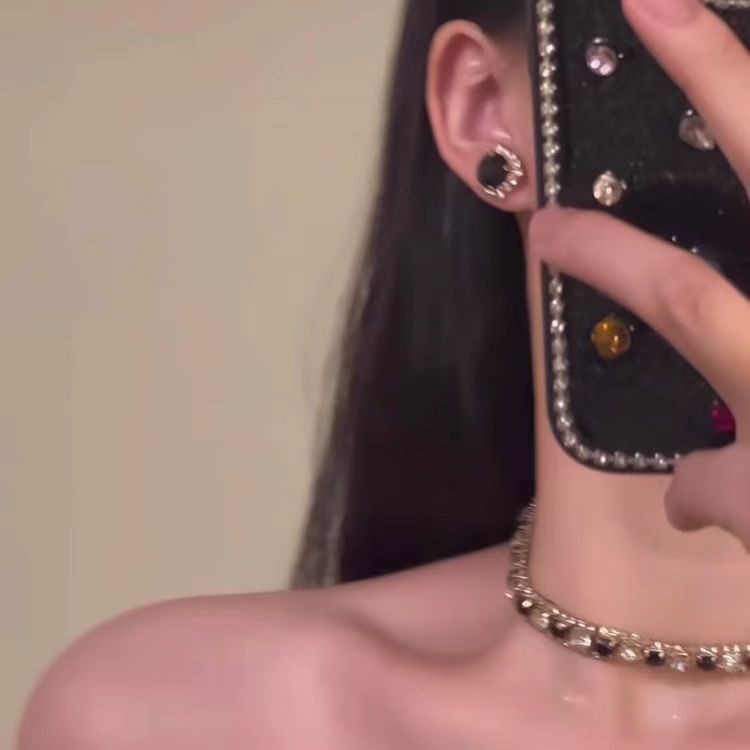 Women’s Industrial Chic Necklace & Earrings Set – Bold Statement Jewellery