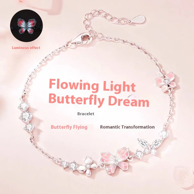 Luminous Butterfly Dream Bracelet – Glow-in-the-Dark Design