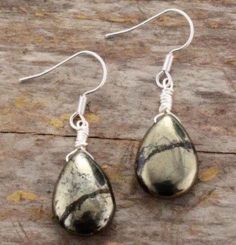 DIY Artisan Green Ghost Gem and Crystal Drop Earrings